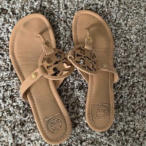 Tan Tory Burch Sandals